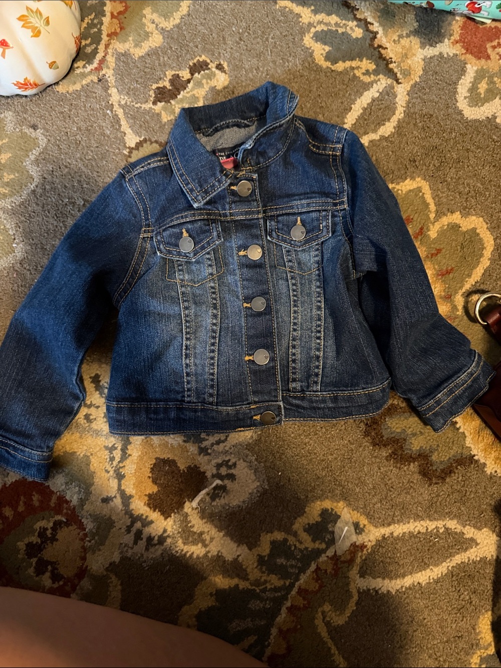 The Children's Place Dark Blue Denim Jean Jacket for Kids